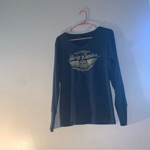 Harley Davidson U.S. 129 Dragon Long Sleeve Shirt Size Large